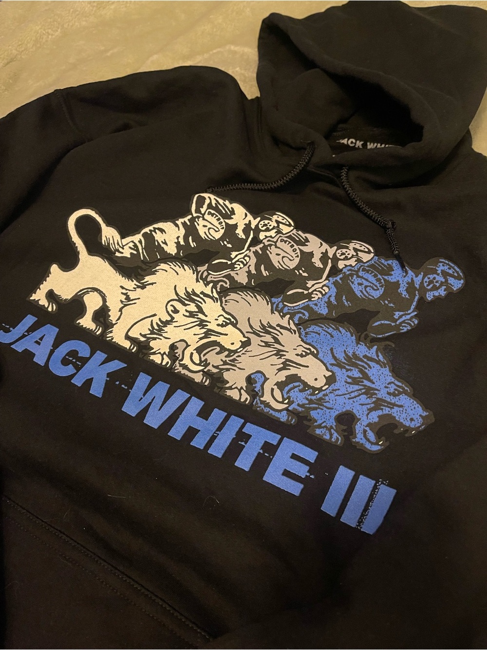 Jack White x Detroit Lions limited edition NFL Black Hoodie